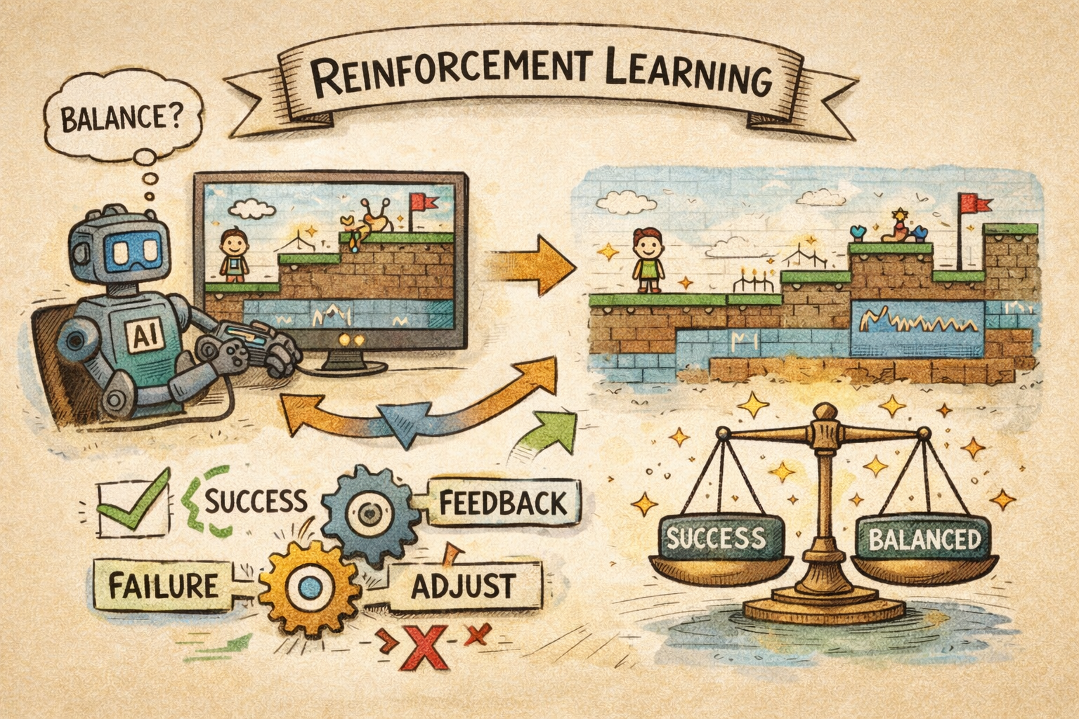 Reinforcement Learning for Competitive Game Balancing presented at CoG 2023